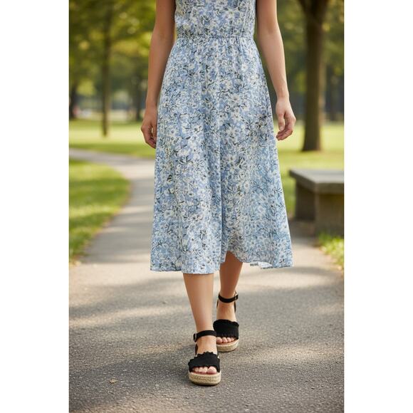 Pierre Dumas MAGIC-8 Black Ruffle Espadrille Sandals Womens Size 6 - Picture 1 of 8